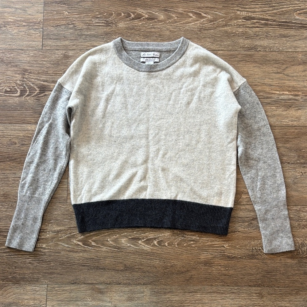 London Kaye 100% Cashmere Oversized Sweater Pullover Women's Size Large